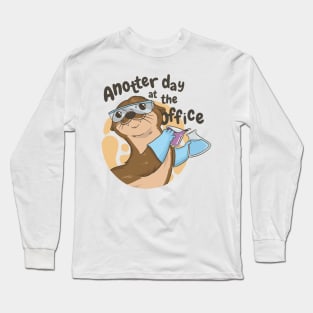 AnOtter Day at the Office Funny Science Geek Long Sleeve T-Shirt